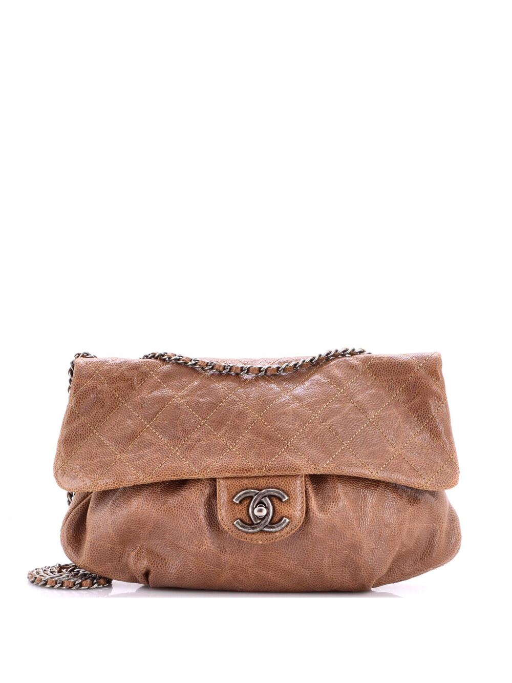 Chanel Elastic Flap Bag Quilted Glazed #343021C27B